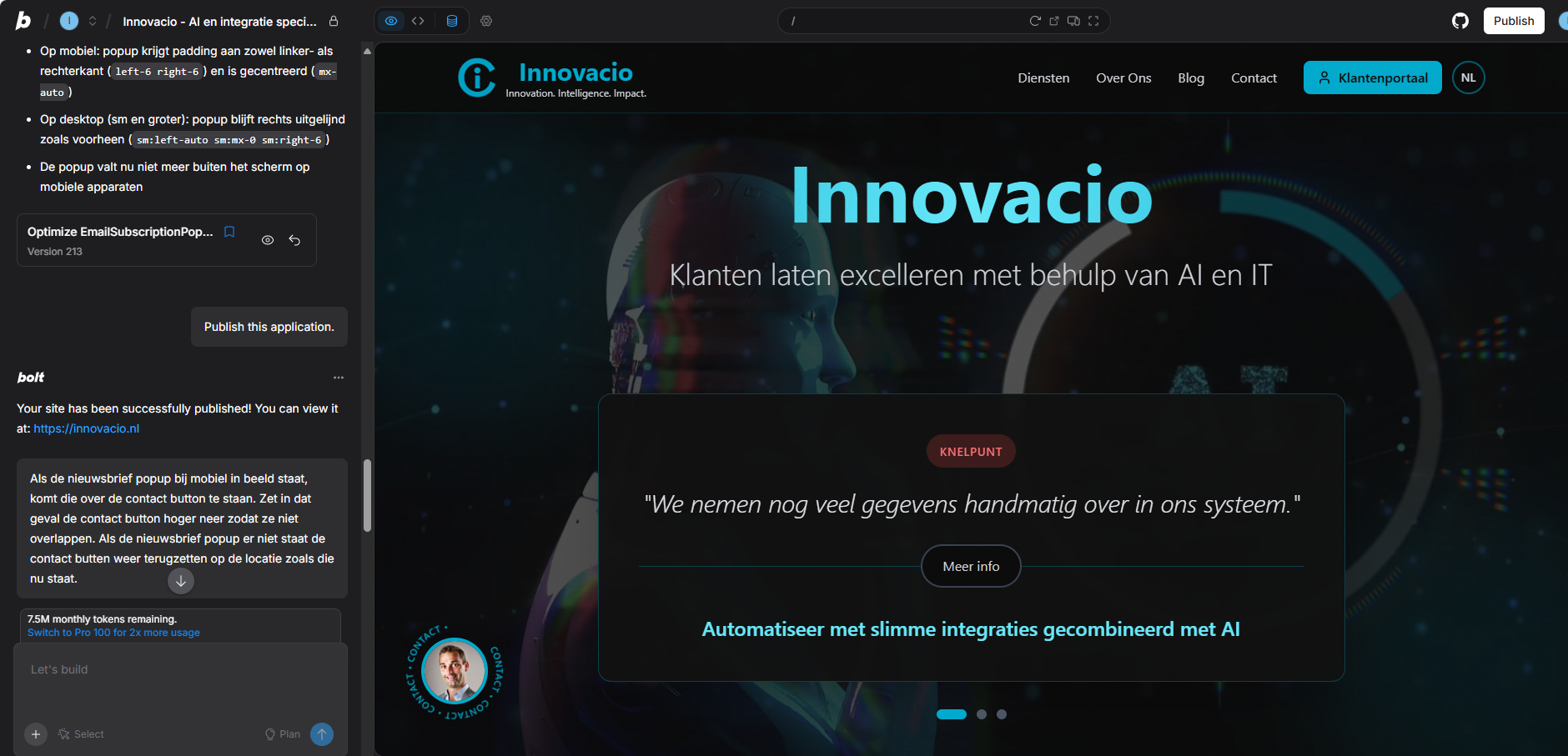 Hoe wij met AI en vibe-coding in één week een volledige website bouwden – en hoe jij dat ook kunt doen