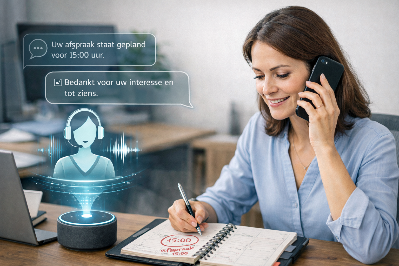 Spraak Assistenten zorgen voor minder werkdruk en betere bereikbaarheid
